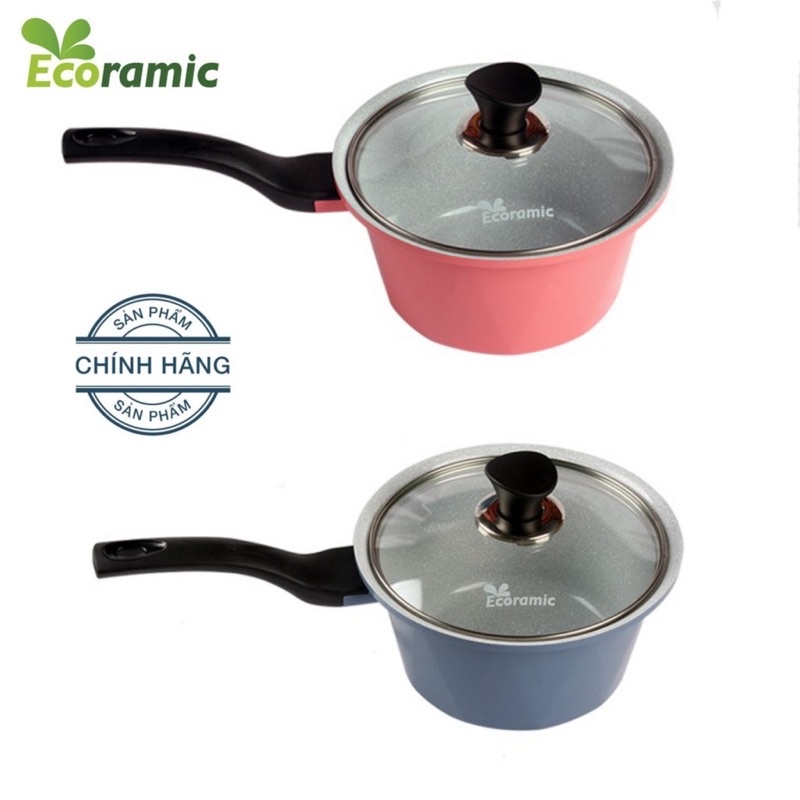 Quánh đáy từ Ecoramic Hàn Quốc phủ 7 lớp chống dính ceramic 18cm sử dụng tất cả loại bếp