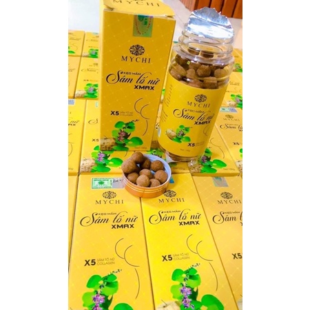 Combo 5H kẹo mầm sâm tố nữ xmax và kem nở ngực massage cream Thảo mộc 37