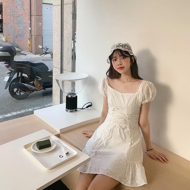 Đầm nữ dáng ôm tay ngắn mini Emilyshop