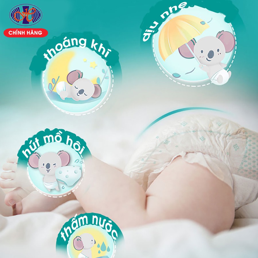 Tã dán cho trẻ sơ sinh Thạch Thảo Papy’s Mềm Nhẹ Siêu Thấm Khô Thoáng - Freesize 30 Miếng