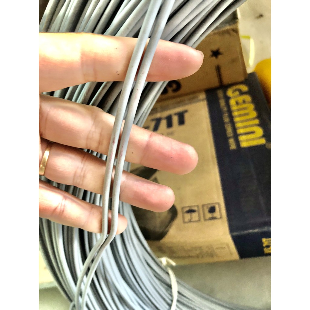 1m Dây thép bọc nhựa Ø 3 li dùng làm dàn phơi quần áo