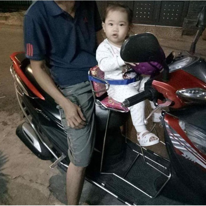 Ghế ngồi xe máy cho bé 💖 GIÁ SỈ = LẺ 💖 Xe Ga Đủ Loại, Yên Nệm, Có Tựa,,An Toàn Cho Bé