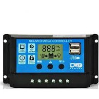 Điều khiển sạc pin nặng lương mặt trời PWM 30A-12-24V có màn hình LCD