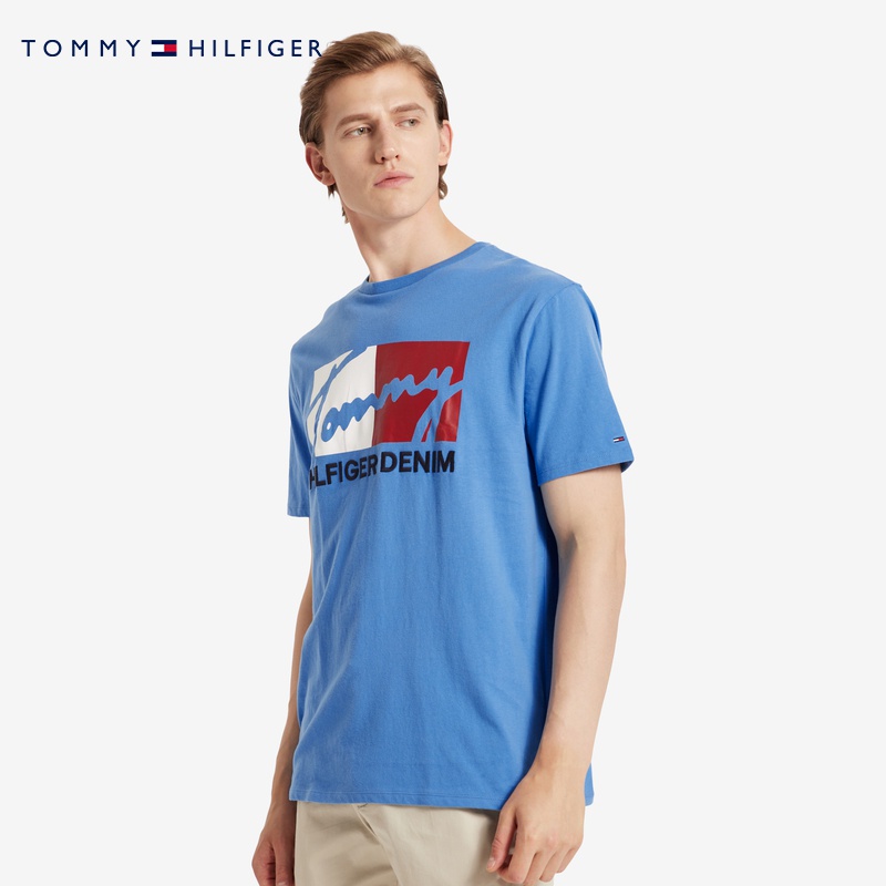 Áo Thun Cotton Cổ Tròn Ngắn Tay In LOGO TOMO Thời Trang Nam Cá Tính 08578E7331