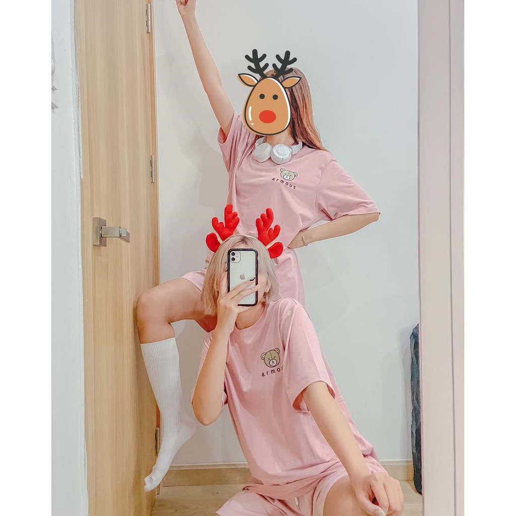 Áo thun tay lỡ  Thiêu Gấu AR MOUS  phông Unisex nam nữ tee oversize form rộng pull Ulzzang Streetwear Hàn Quốc vải mềm