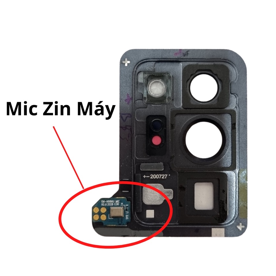 Cụm Kính Camera Samsung Note 20 Ultra / SM-N986 Màu Vàng Đồng / Đen Hàng Tháo Máy Zin Đẹp 95-99%