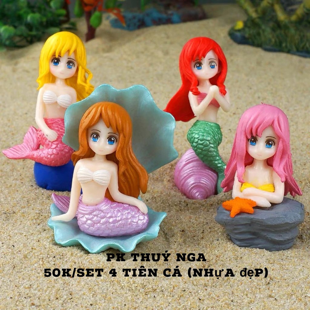 Set 4 tiên cá (nhựa đẹp)-Q1876