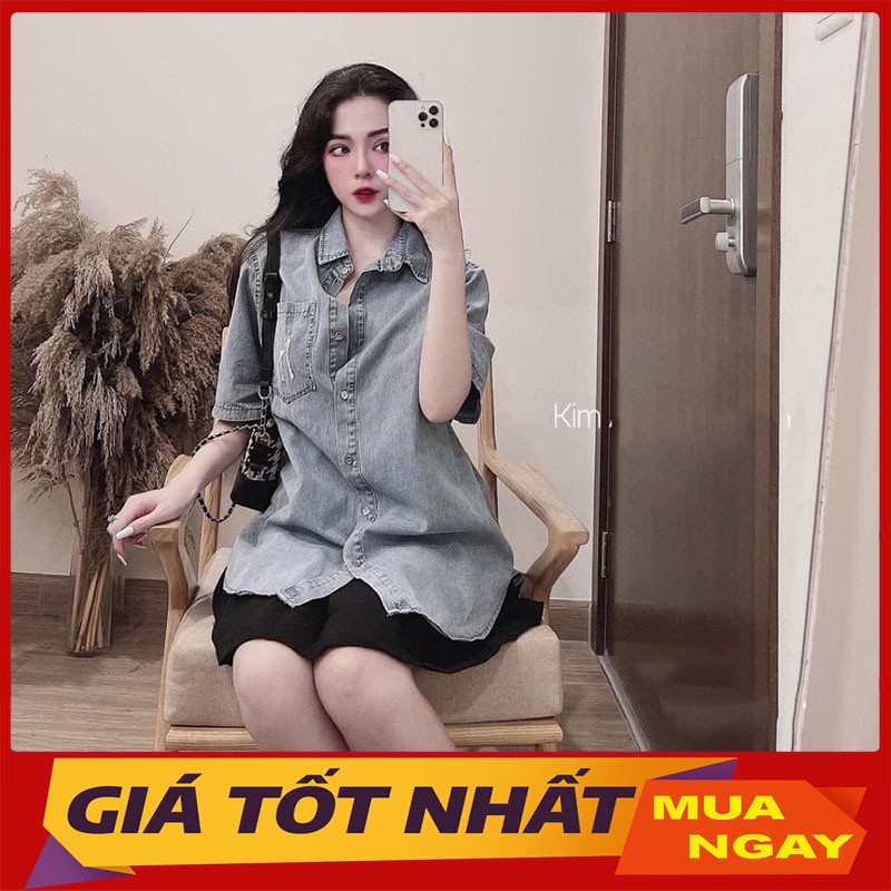 Áo Sơ Mi Bò Thêu NY Tay Cộc Hàng Loại 1 M0332