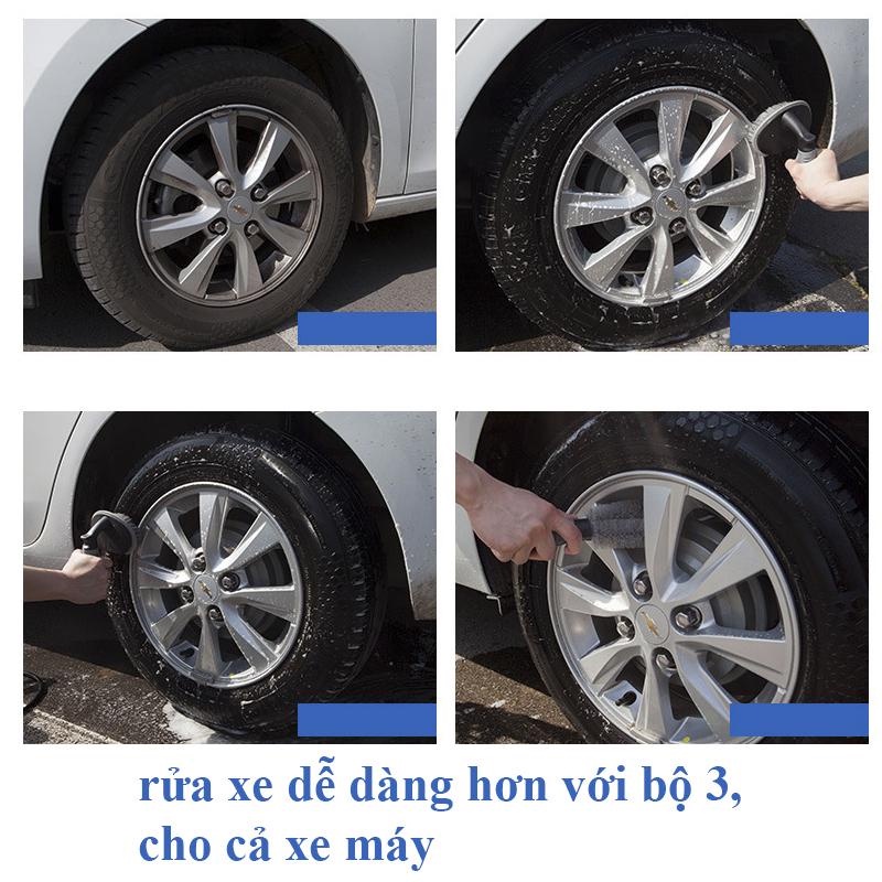 [HCM] [Bộ 6 cái] Bộ Dụng Cụ Rửa Xe Ô tô Và Xe Máy - Miễn phí 4 món quà