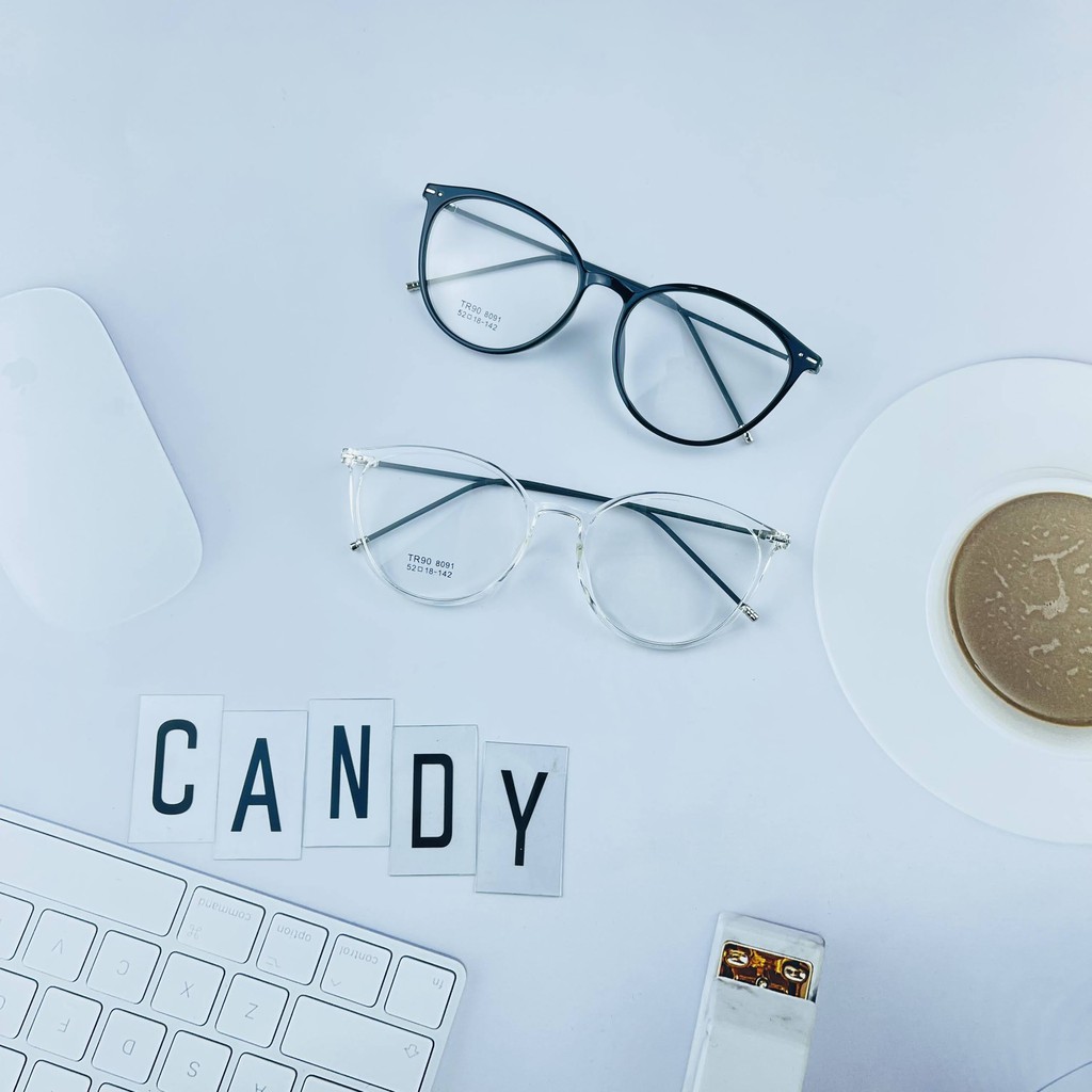 Gọng kính cận mắt mèo 8091 – Tiệm kính Candy