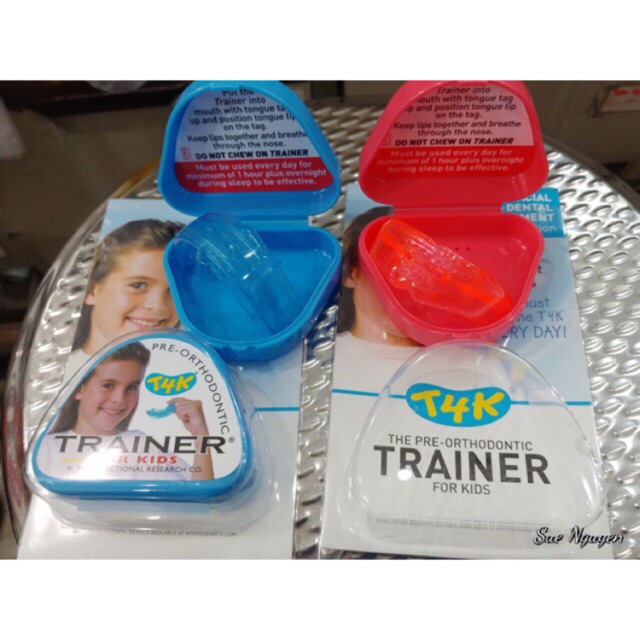Máng chỉnh nha cho trẻ Trainer for Kids T4K màu hồng, xanh trắng và T4K nhập khẩu chính hãng từ Úc