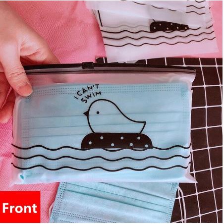 Túi đựng khẩu trang chống bụi - TÚI ZIP TRONG MỜ cao cấp 20x13.5cm | BigBuy360 - bigbuy360.vn