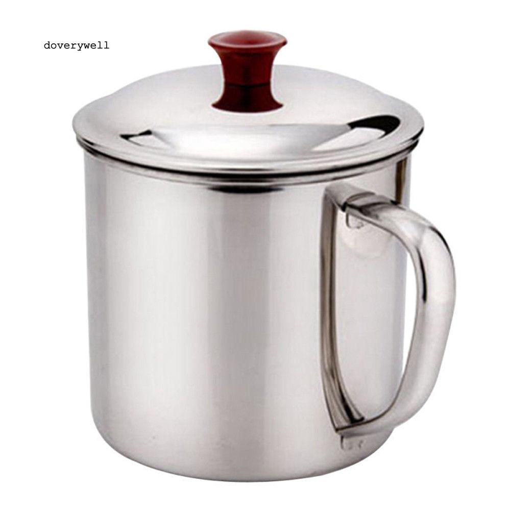 Cốc làm từ thép không gỉ dung tích 480ml kích thước 9m x 8cm siêu bền có nắp tiện dụng