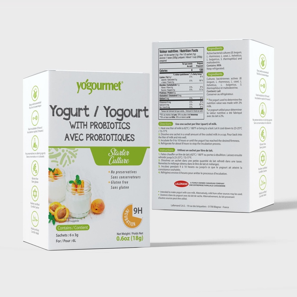 Men làm sữa chua hữu cơ Probiotic và Kefir 18gr