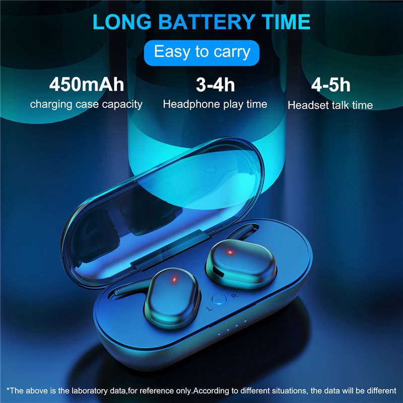 Cặp Tai Nghe Bluetooth 5.0 Mini Y30 TWS Chất Lượng Cao Kèm Phụ Kiện