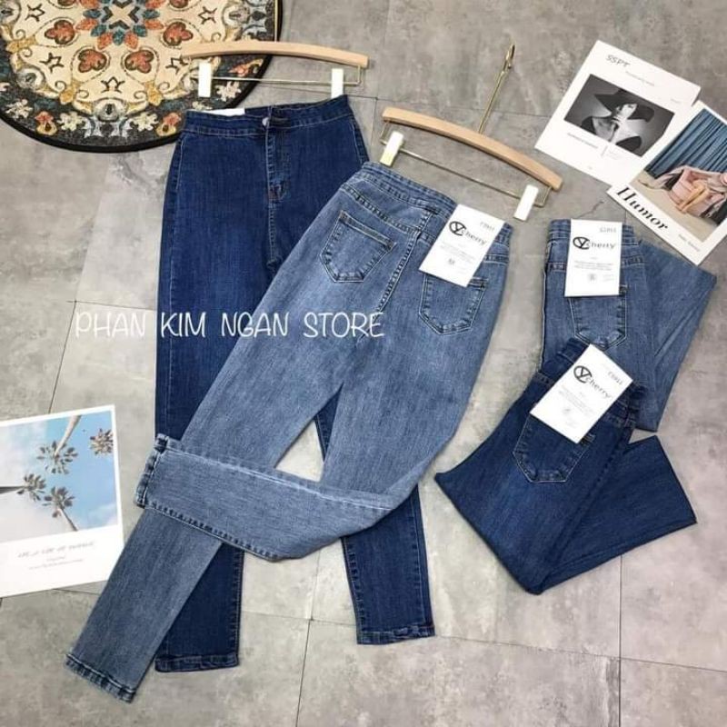 siêu phẩm quần jeans cạp cao