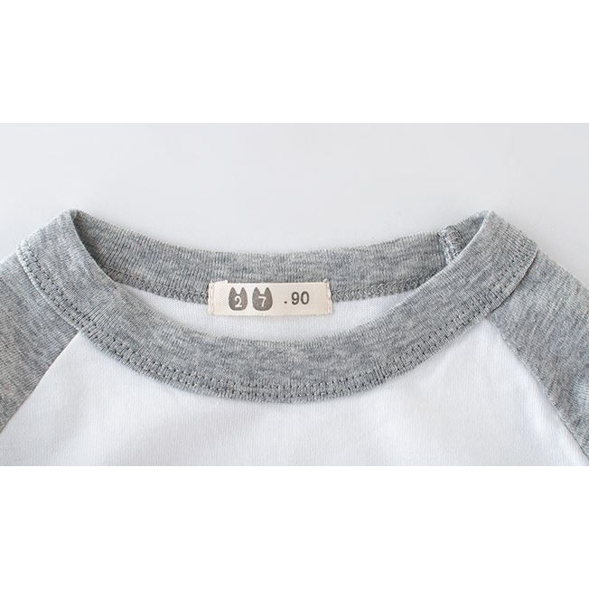 Áo Bé Trai Thun Dài Tay In Hình Độc Đáo Chất Cotton Xuất Khẩu