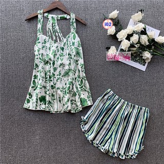 Bộ Ngủ Lụa Đùi Cao Cấp i02