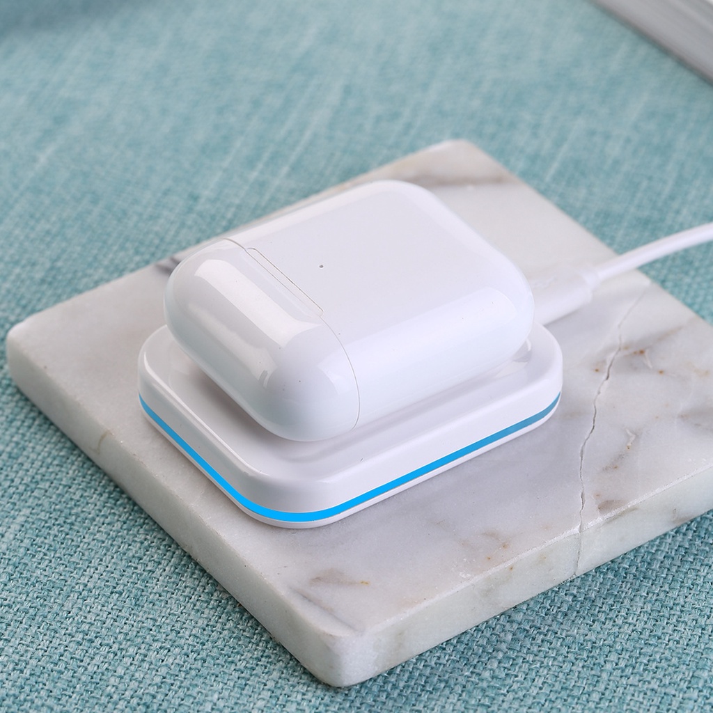 Sạc ko dây smart 2 Trong 1 Bluetooth 3w/7.5w Cho tai nghe ko dây táo 2/3