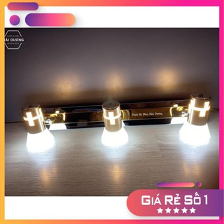 Giá rẻ số 1 - Đèn soi tranh - Đèn rọi gương Led 3 Đèn chiếu sáng - Điều chỉnh được góc chiếu