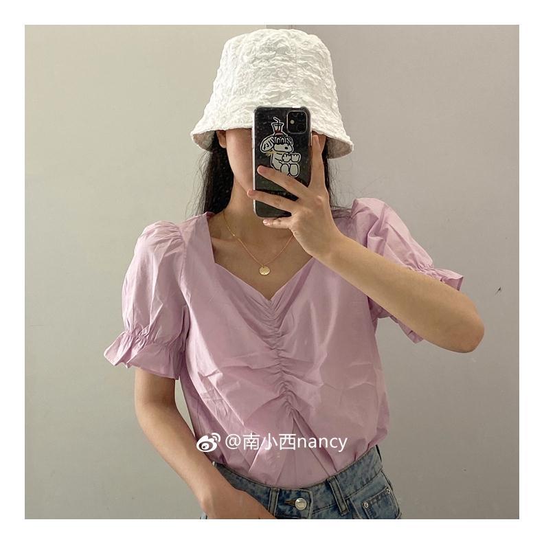 Mũ bucket Nón Vải Chống Nắng Gấp Lại Được Phong Cách Hàn Quốc Cho Nữ