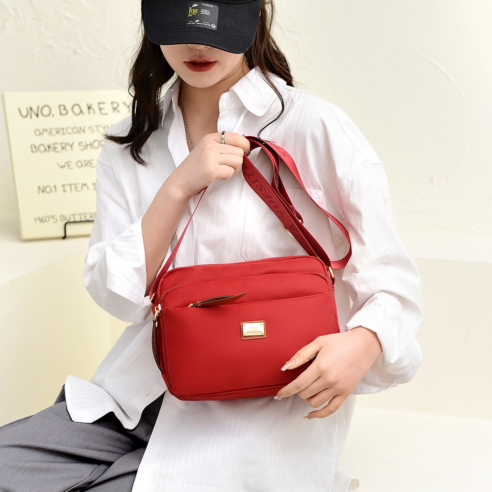 Túi Xách Vải Nylon Nhiều Ngăn Thời Trang Công Sở Cho Nữ