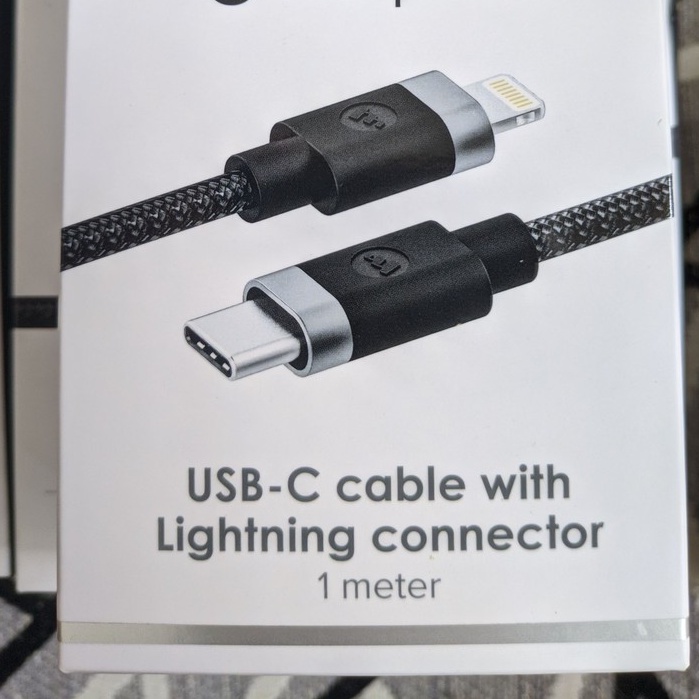 Cáp Mophie PD bọc dù usb-C To 1m/2m-xách tay USA cho IP11 promax/ip11/ipX/XS/8