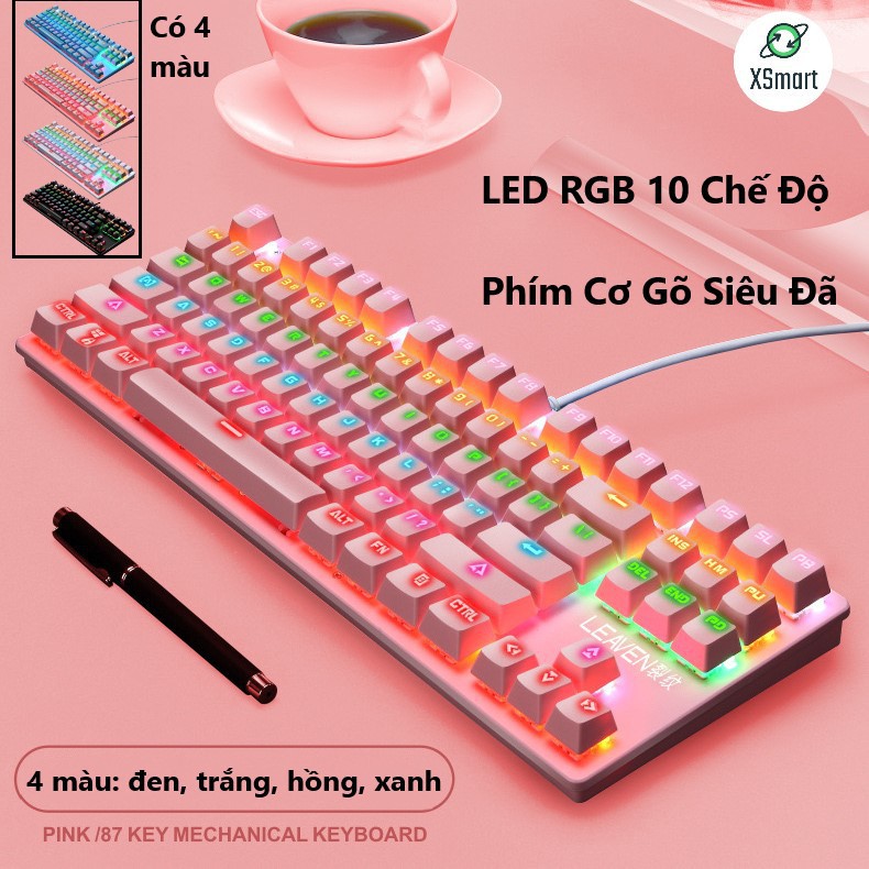 【Chuột máy tính】Bàn Phím Cơ Máy Tính Crack K2 PRO Led RGB 10 Chế Độ Khác Nhau, Chơi Game Dùng Văn Ph