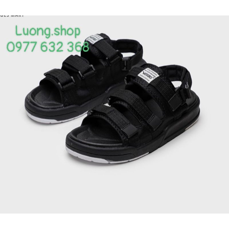 (Fullbox)Dép Sandal Vento SD1001 màu Đen trắng (size 36-43)