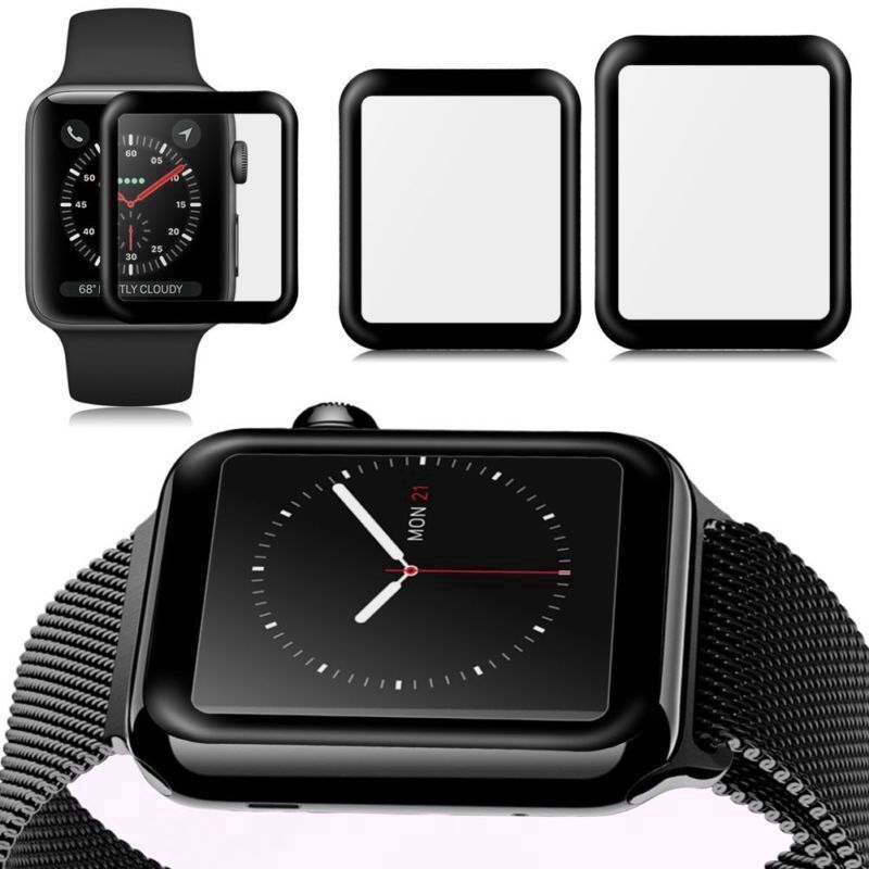 Kính cường lực cong 3D 9H cho đồng hồ thông minh Apple Watch Series 4