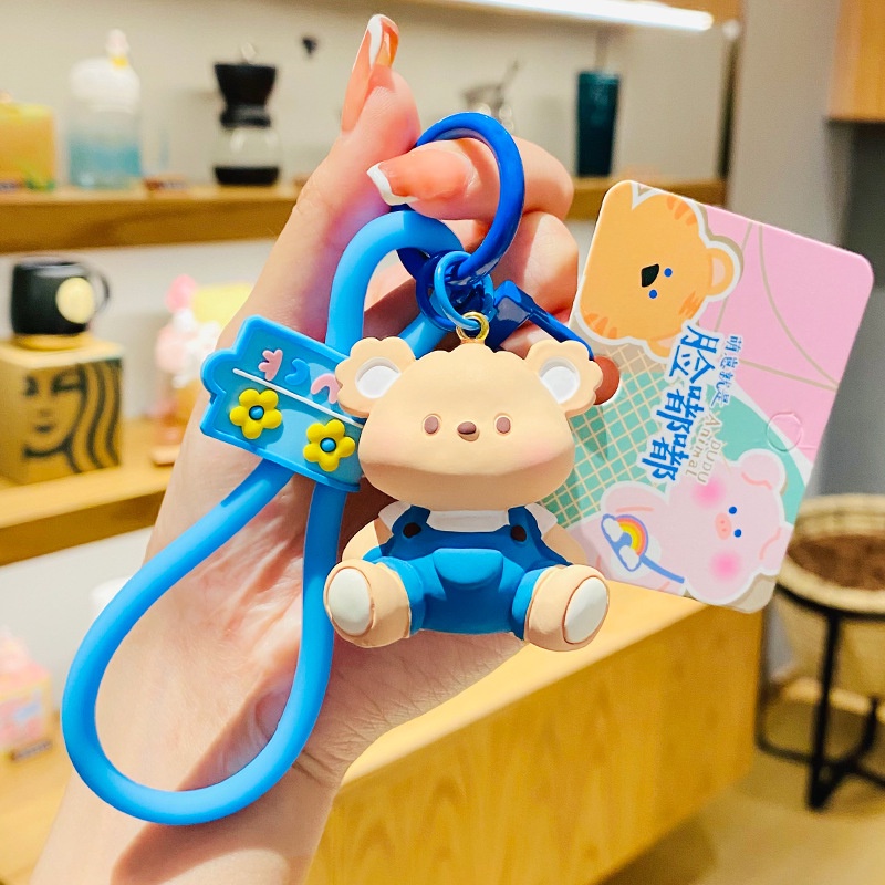 Móc Chìa Khóa Hình Động Vật Sáng Tạo Tinh Xảo