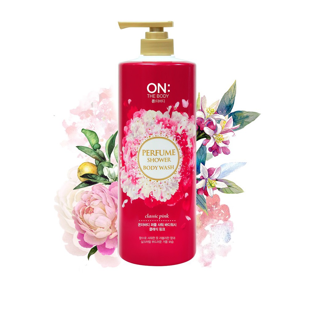 Sữa tắm dưỡng ẩm hương nước hoa On: The Body Perfume Classic Pink 1000g