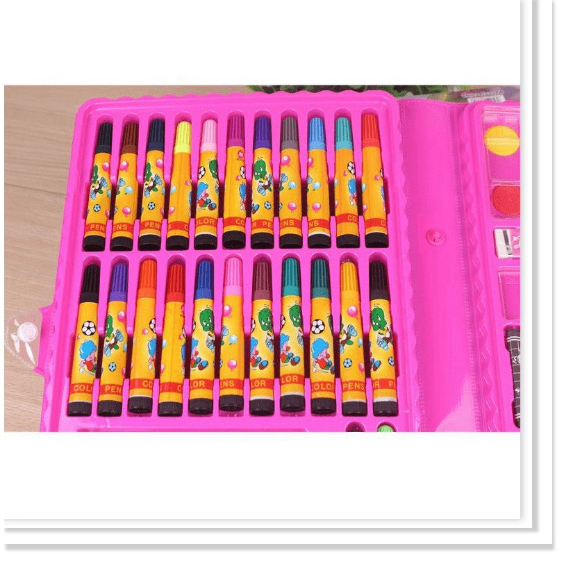 Bộ dụng cụ vẽ cho bé - Hộp bút chì màu đa năng 86 món tiện dụng_HBCM02