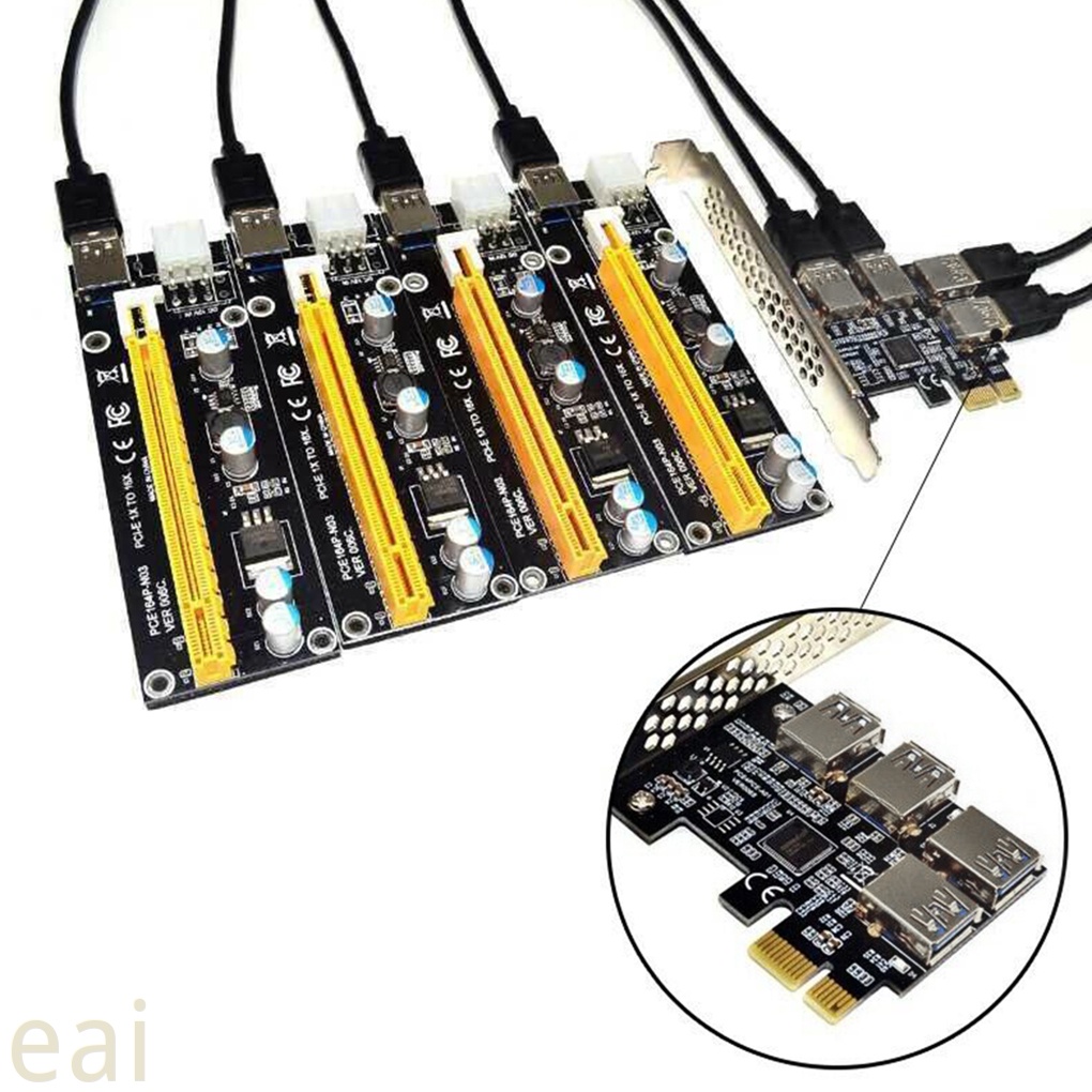 Card Mở Rộng Pci-E 1 Sang 4 Kèm 4 Giao Diện Usb 3.0 | BigBuy360 - bigbuy360.vn