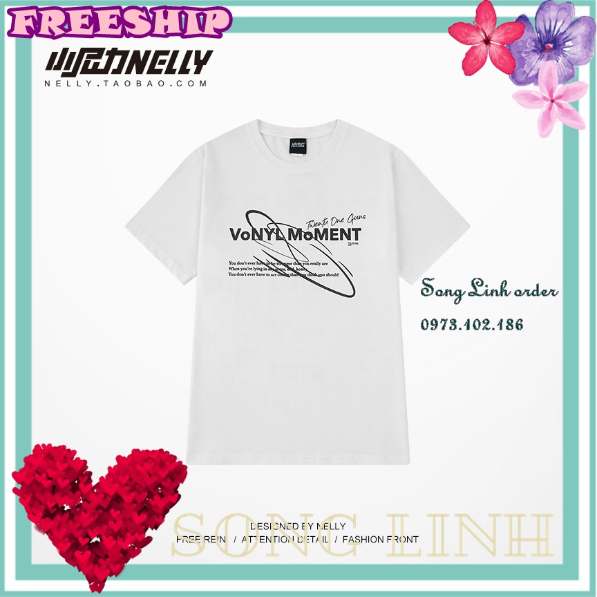 Áó thun cộc tay Nelly -Heybig mẫu VONYL MOMENT