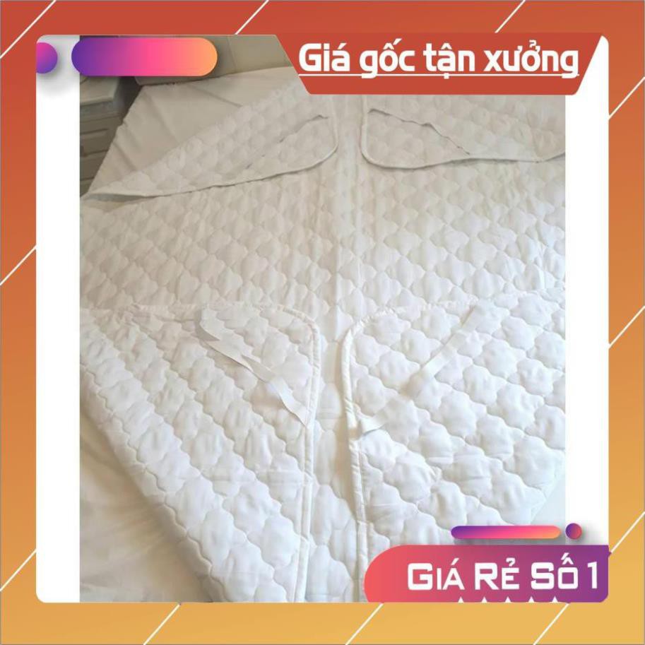 Tấm bảo vệ nệm Riotex chất liệu cotton chần bông thấm hút nước chống ẩm mốc cho nệm kích thước: m6/m8/2m2