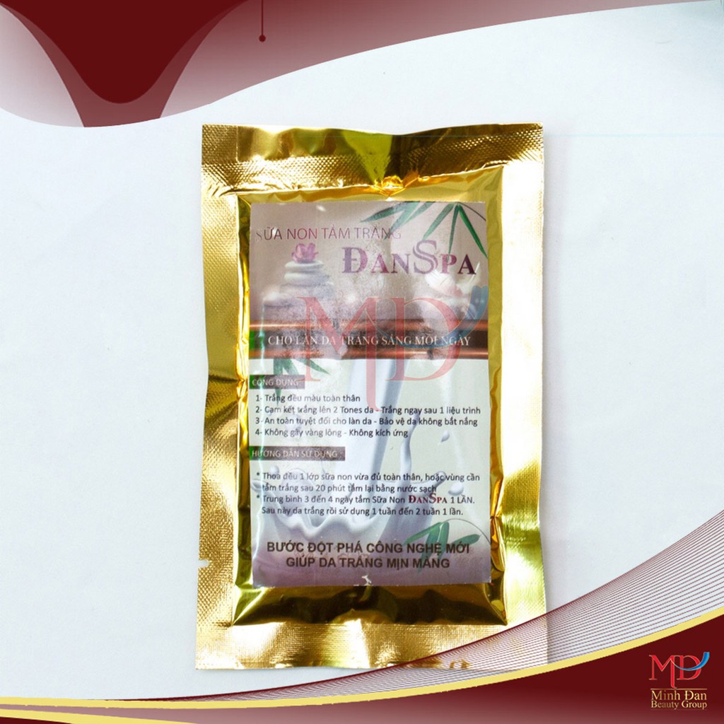 Sữa non tắm trắng Đan Spa 120gr Minh Đan Beauty Group [Trắng xinh lung linh]