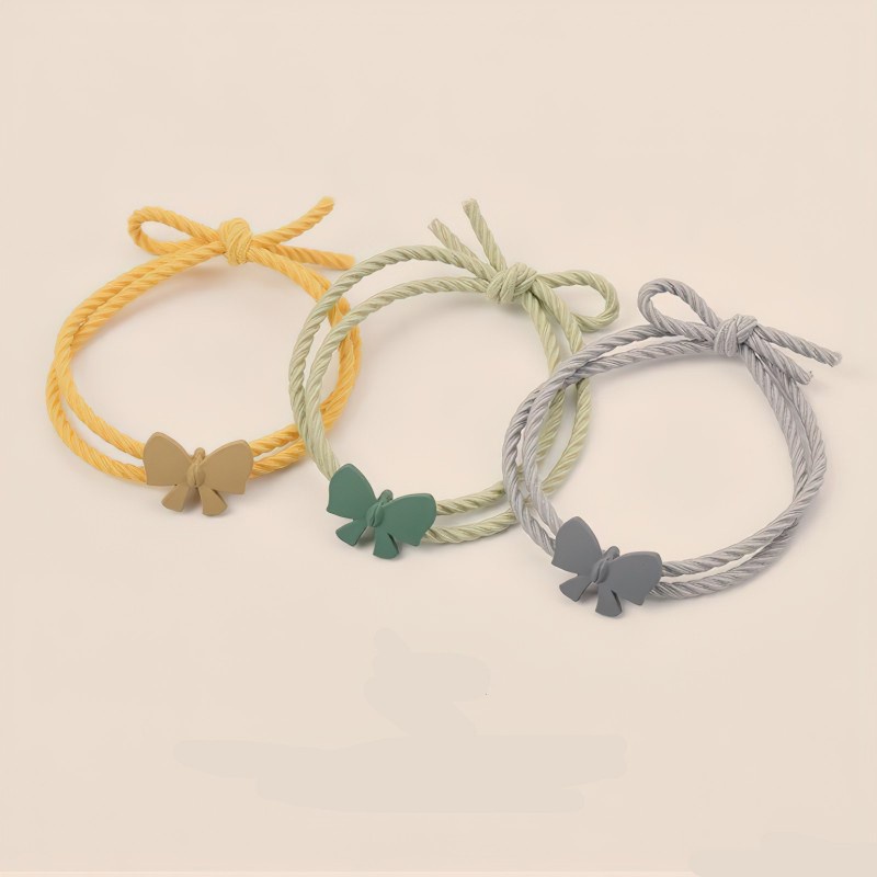 Dây Buộc Tóc Cao Su Thắt Nơ Phong Cách Hàn Quốc Thời Trang Cho Nữ