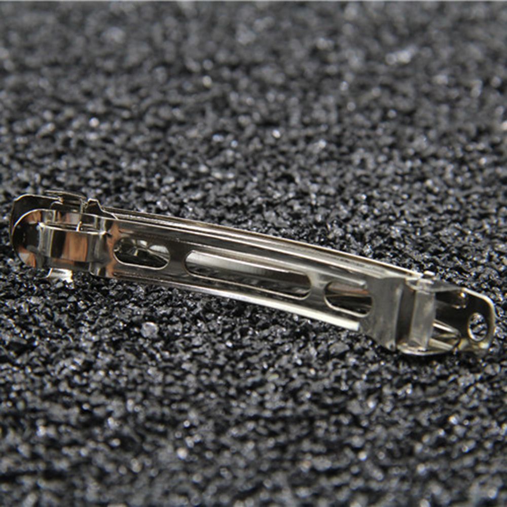 Set 20 Kẹp Tóc Kim Loại Hình Nơ Nhiều Màu 50mm Diy