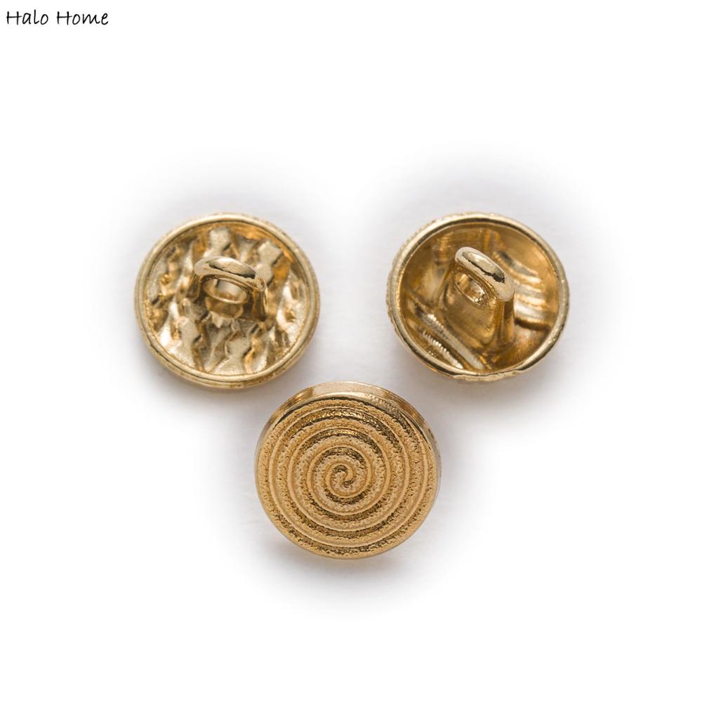 Nút áo bằng kim loại nhiều mẫu xinh xắn tùy chọn cỡ 8-10mm