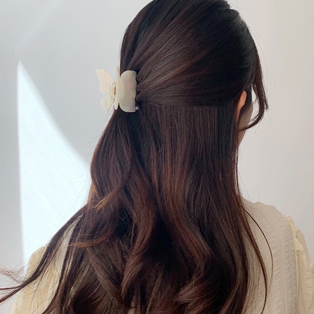 Kẹp tóc càng cua hình bướm màu kẹo ngọt thời trang cho nữ