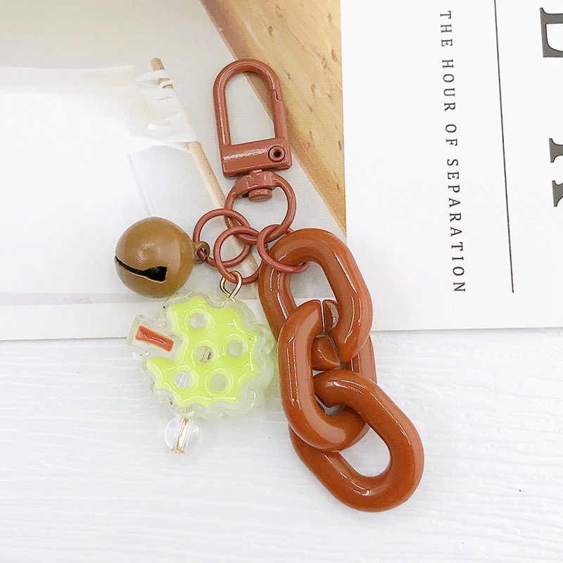 Móc Khóa Hình Gấu / Vịt / Bông Hoa Nhiều Màu Dễ Thương