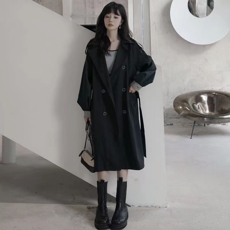 (ORDER ) Áo Mangto Dáng Dài Phối Caro | BigBuy360 - bigbuy360.vn