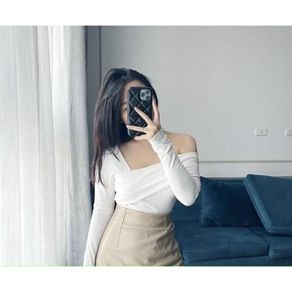 Áo Thun Tay Dài Trễ Chéo Vai 1 Bên Siêu Hot TTSA1310