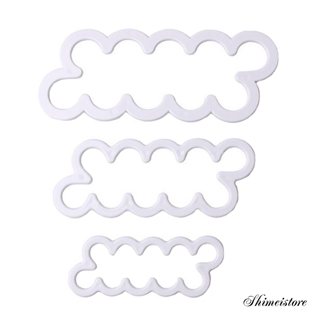 Set 3 Khuôn Nhựa Làm Bánh Tạo Hình Hoa Hồng 3D Tiện Dụng