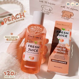 🍑NƯỚC TẨY TRANG Kiss Beauty FRESH JUICE hương Đào 220ml