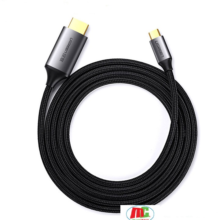 Cáp Chuyển USB C to HDMI cao cấp 4K 2K 3D@60Hz Ugreen 50570 Dài 1.5m - Hàng Chính Hãng