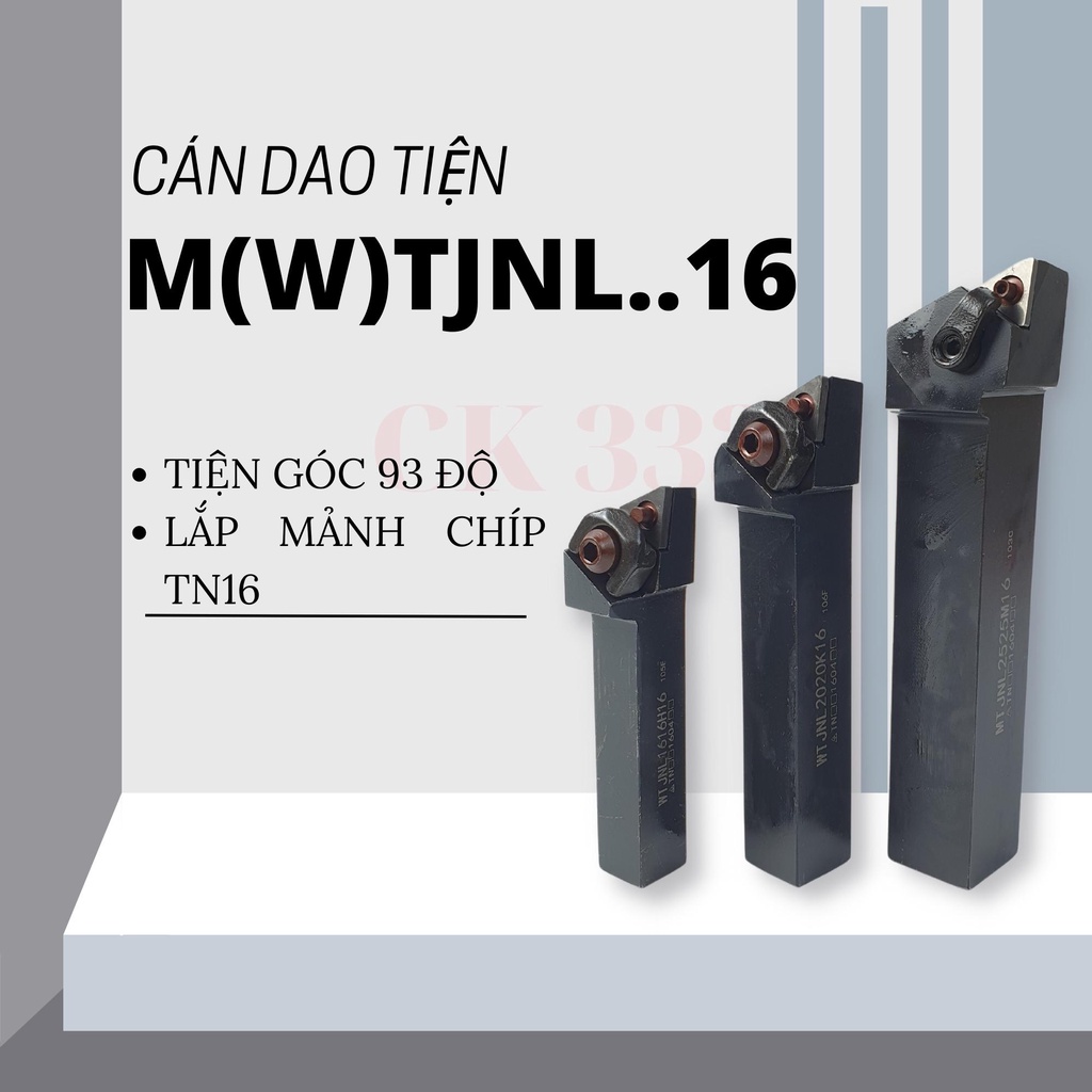 CÁN DAO TIỆN TRÁI CNC 20 25 MTJNL2020K16 , MTJNL2525M16 TIỆN GÓC 93 ĐỘ LẮP MẢNH TN16