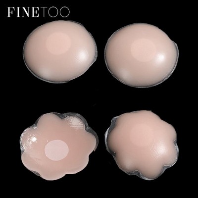 Miếng dán ngực FINETOO từ silicon nâng ngực có thể tái sử dụng tự dính vô hình gợi cảm cho nữ
