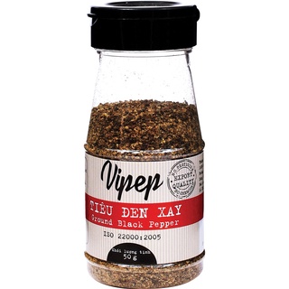 Hạt Tiêu Đen Xay Vipep 50g